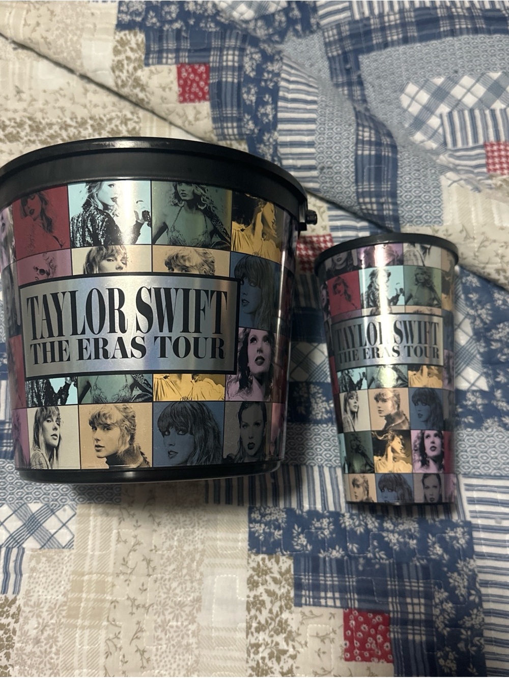 Taylor swift eras popcorn bin and cup